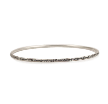 Narrow Silver Being Bangle