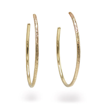 Hannah Felicity Dunne 9ct Yellow Gold Slim Hoops
