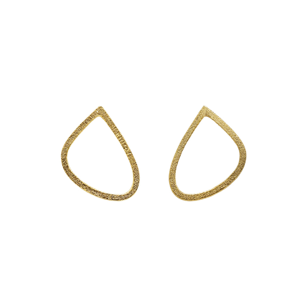 Leoma Drew Medium Wing Studs in Gold Plated Silver