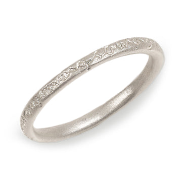 Slim Silver 'loving...' Ring