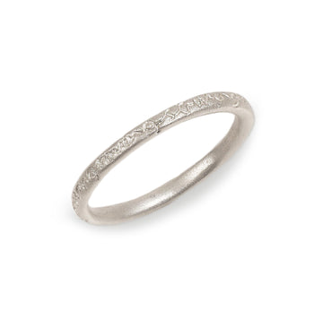 Slim Silver 'loving...' Ring