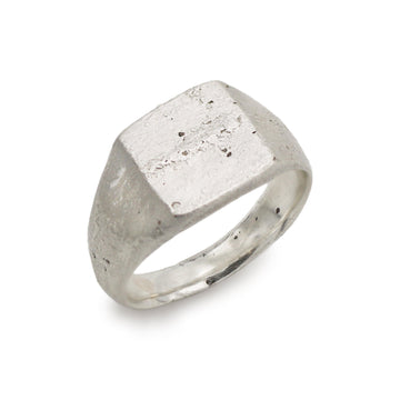 Justin Duance Mens Silver Signet Ring