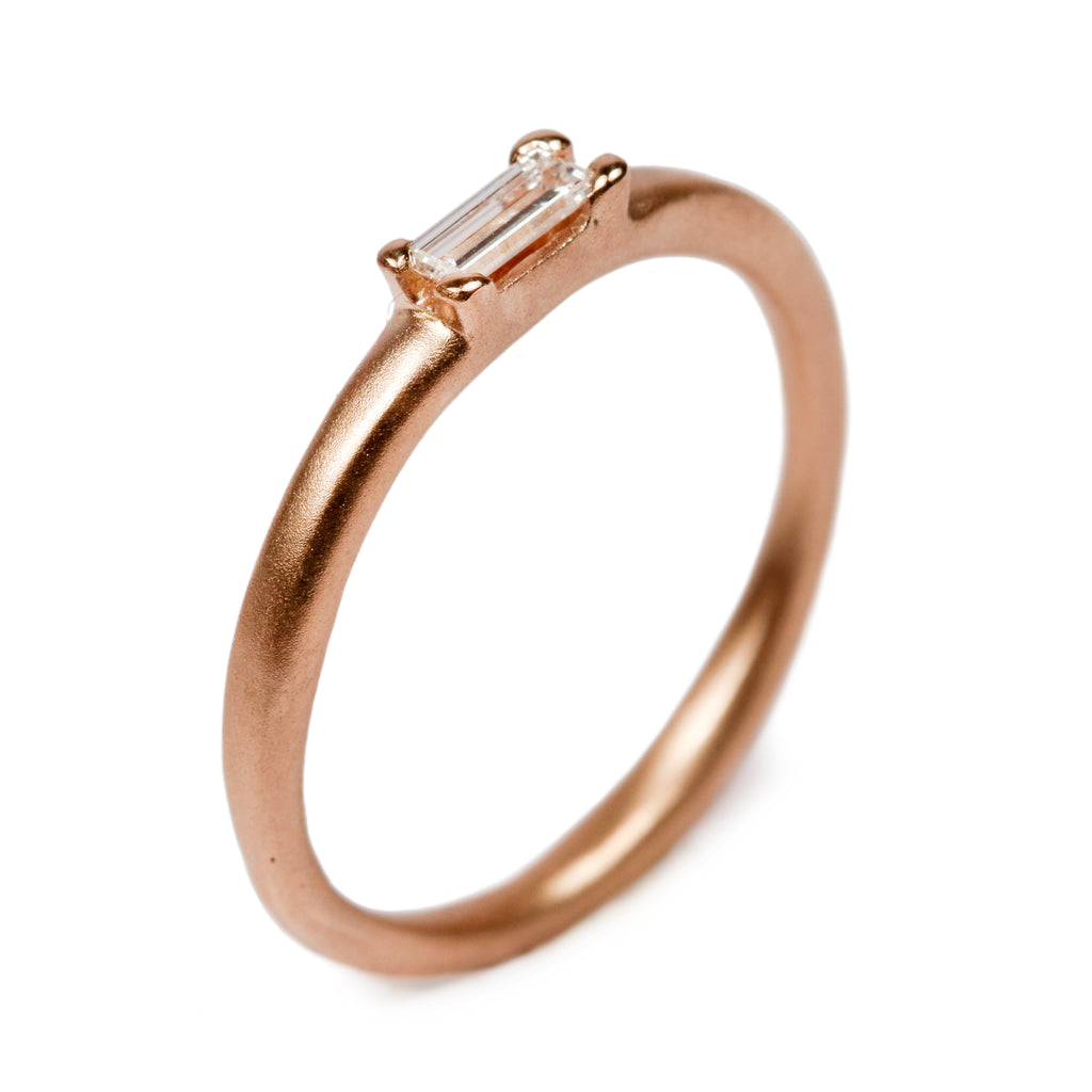 Bespoke - 18ct Rose Gold with Baguette Diamond