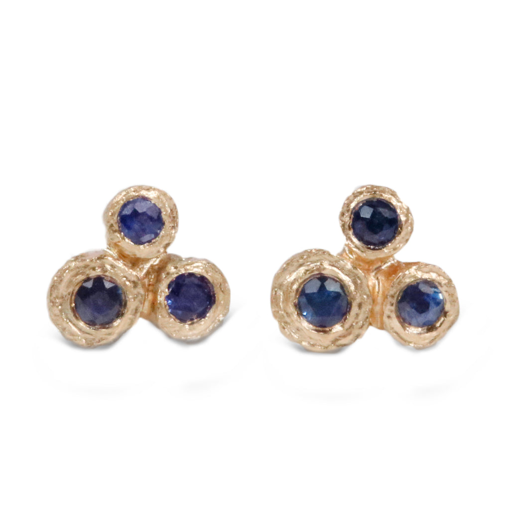Bespoke - Gold and Sapphire Earrings