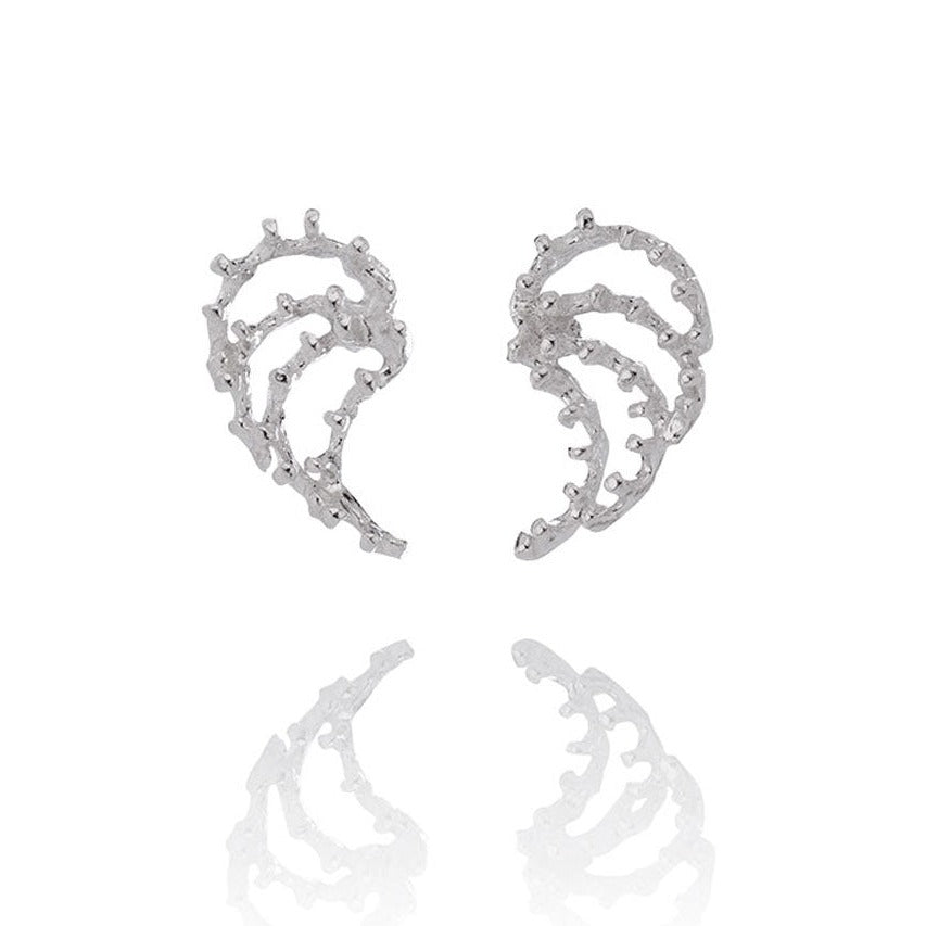 Aurum Asterias Silver Stud Earrings
