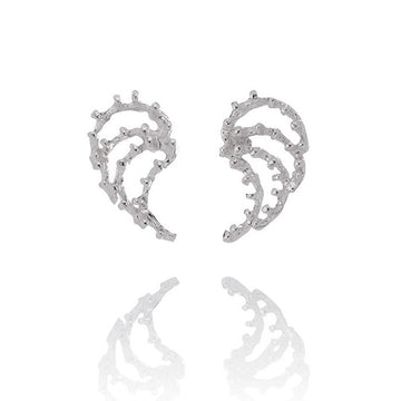 Aurum Asterias Silver Stud Earrings