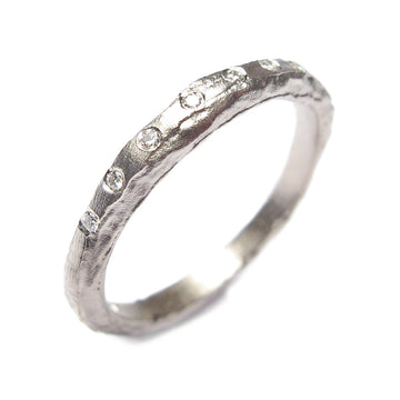 Slim Textured Eternity Ring