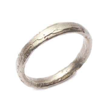 Diana Porter Jewellery contemporary white gold wedding ring