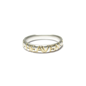 Diana Porter Jewellery contemporary etched silver gold wedding ring