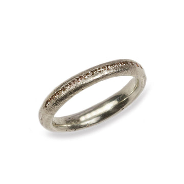Justin Duance White Gold Half Eternity Ring