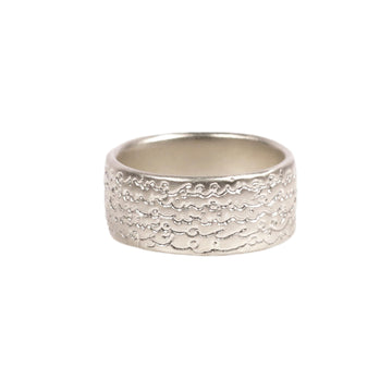 Mid-Width Silver 'Being' Ring