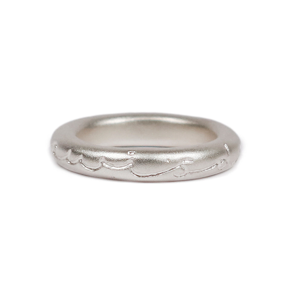 Round Silver 'wisdom of life' Ring