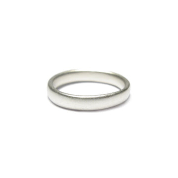 Diana Porter plain silver wedding ring