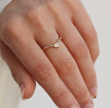 Outlet Ex Display Nesting Baguette Tower Ring