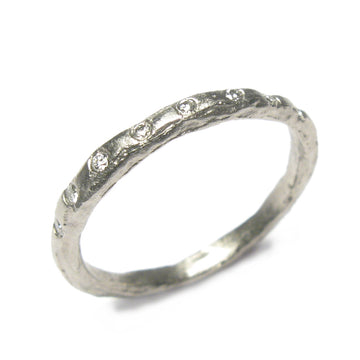 Diana Porter Jewellery modern diamond platinum eternity wedding ring