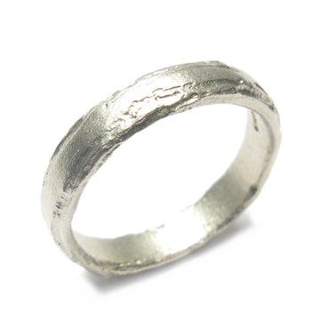 Diana Porter Jewellery modern mens white gold wedding ring
