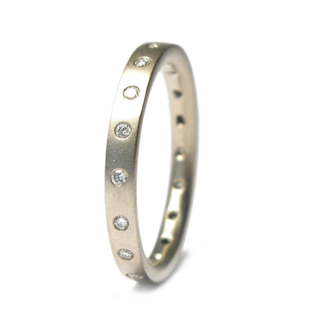 Diana Porter Jewellery contemporary white gold eternity ring