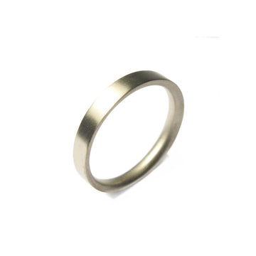 Diana Porter Jewellery plain white gold wedding band
