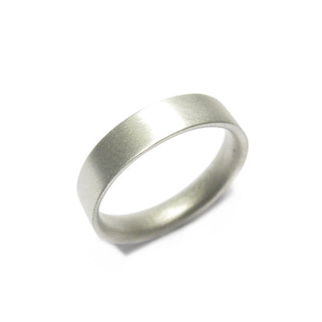 Diana Porter Jewellery contemporary mens white gold wedding ring