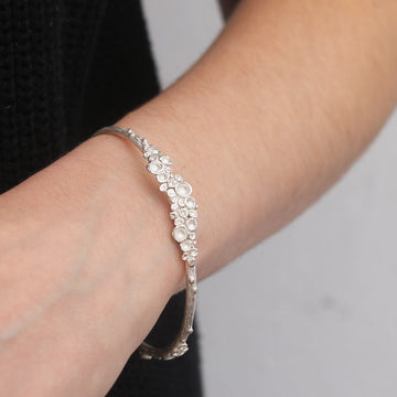 Silver 'Emerge' Bangle