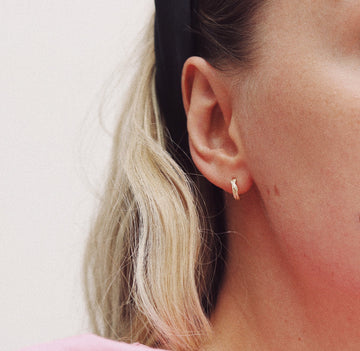 Small 9ct Fairtrade Yellow Gold 'Endless' Hoop Earrings