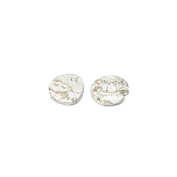 Diana Porter Jewellery contemporary etched silver stud earrings