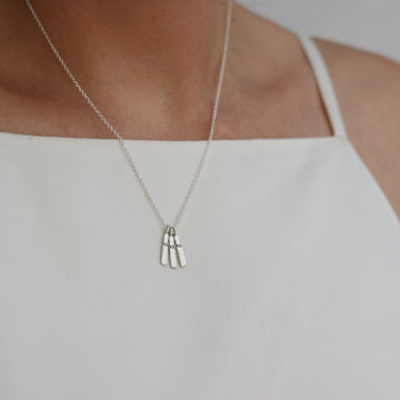 Three Silver Mini Sibyl Necklace