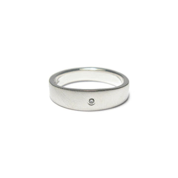 Diana Porter Jewellery contemporary silver diamond ring