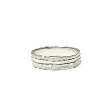 Diana Porter Jewellery contemporary etched silver ring