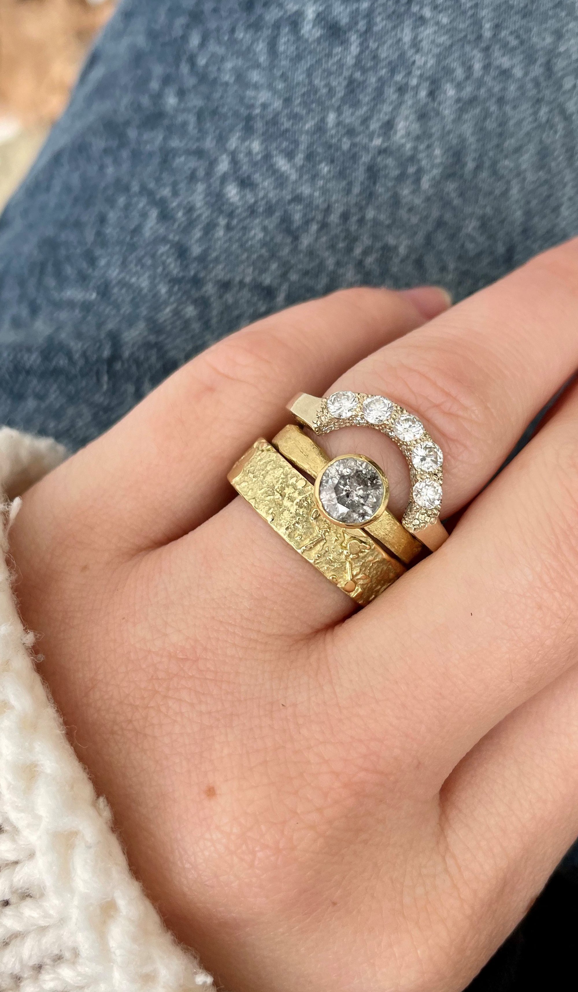 Curated Ring Stack by Diana Porter Jewellery for the RING exhibition