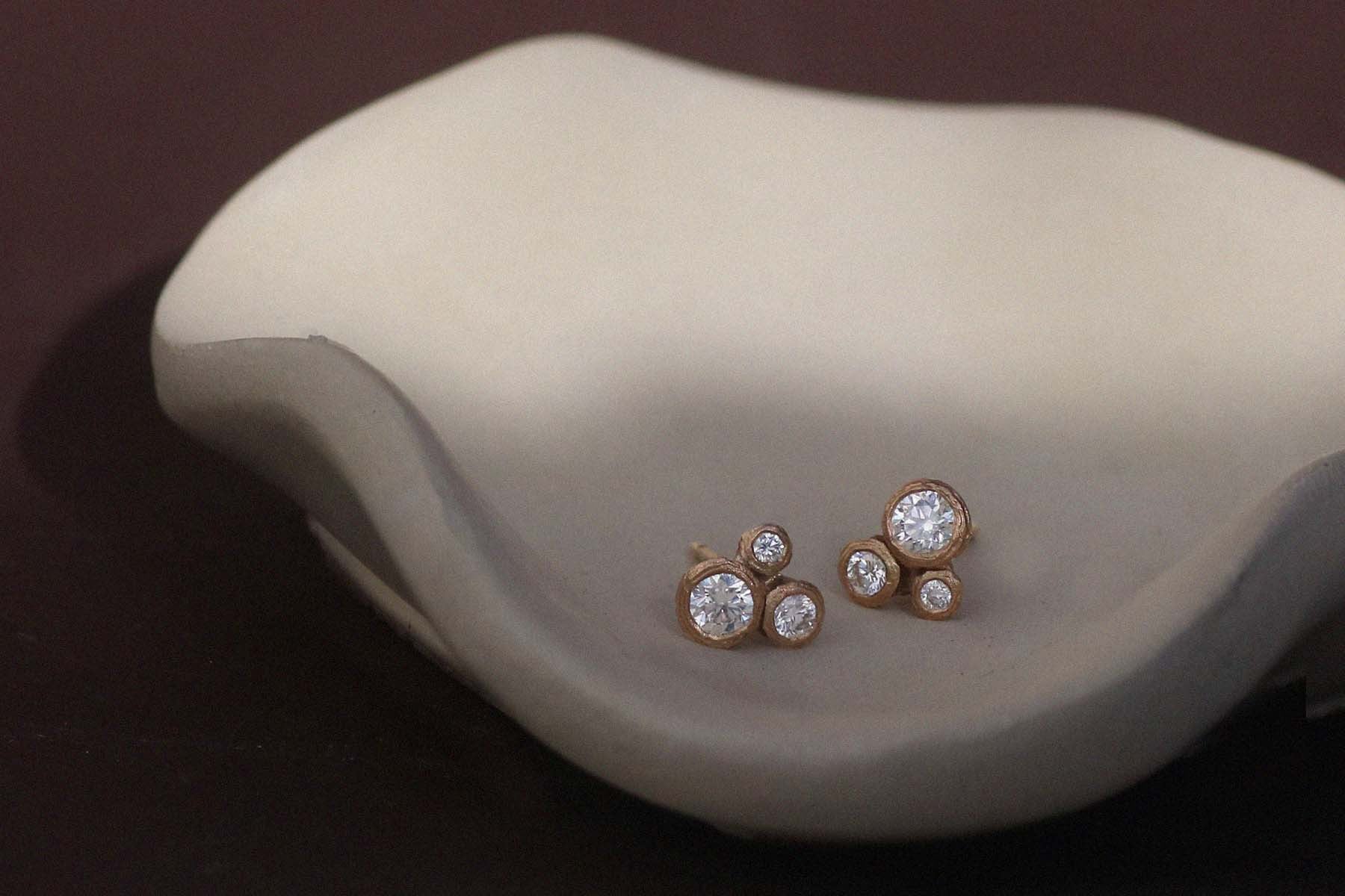 Beautiful diamond and gold earrings | Diana Porter Jewellery