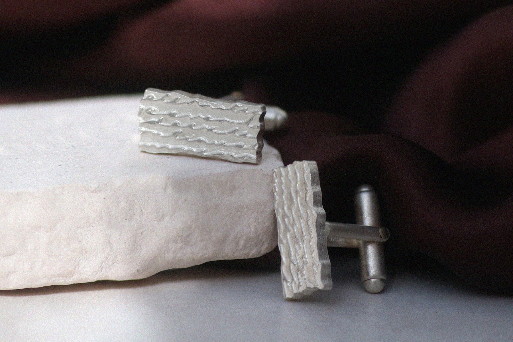 silver men's cufflinks