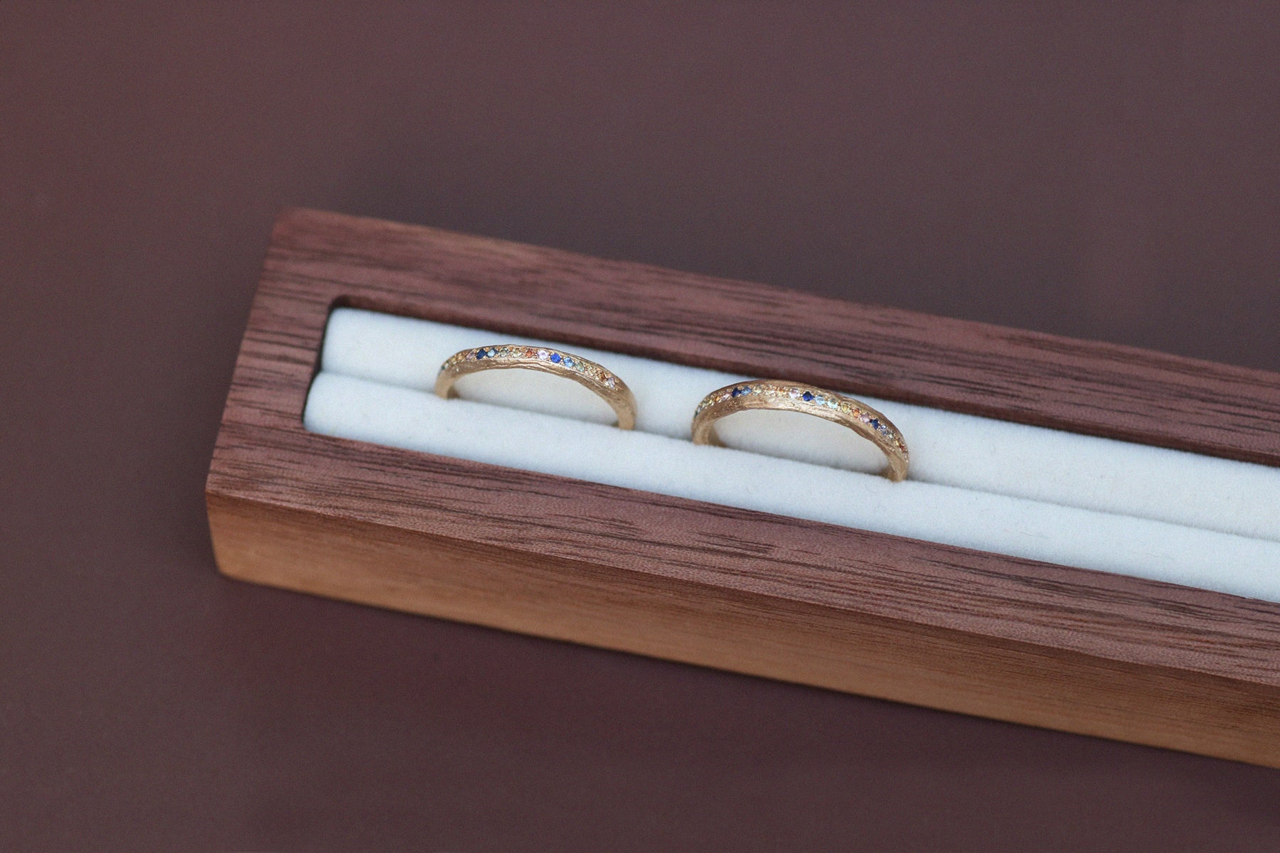 Contemporary diamond and gold eternity rings | Diana Porter Jewellery