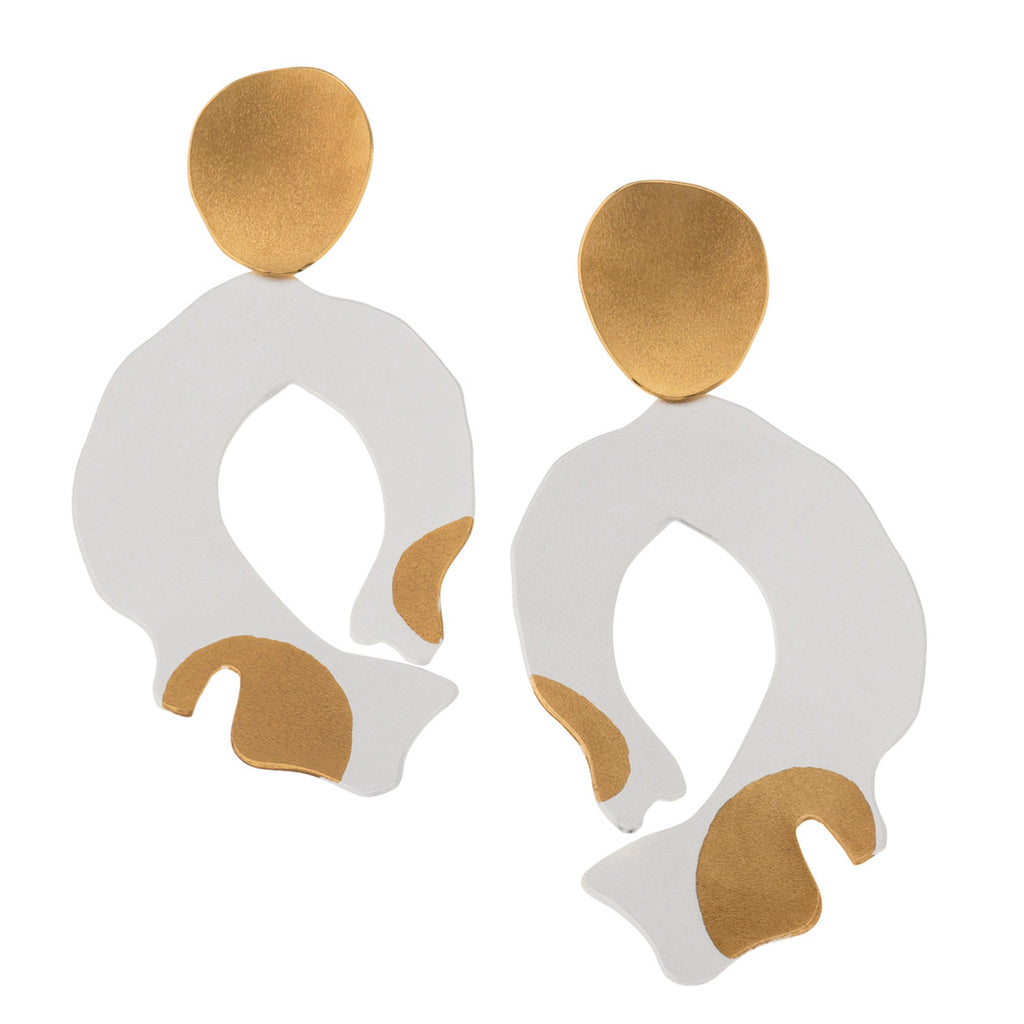 Deco Echo Geometric Drop Earrings