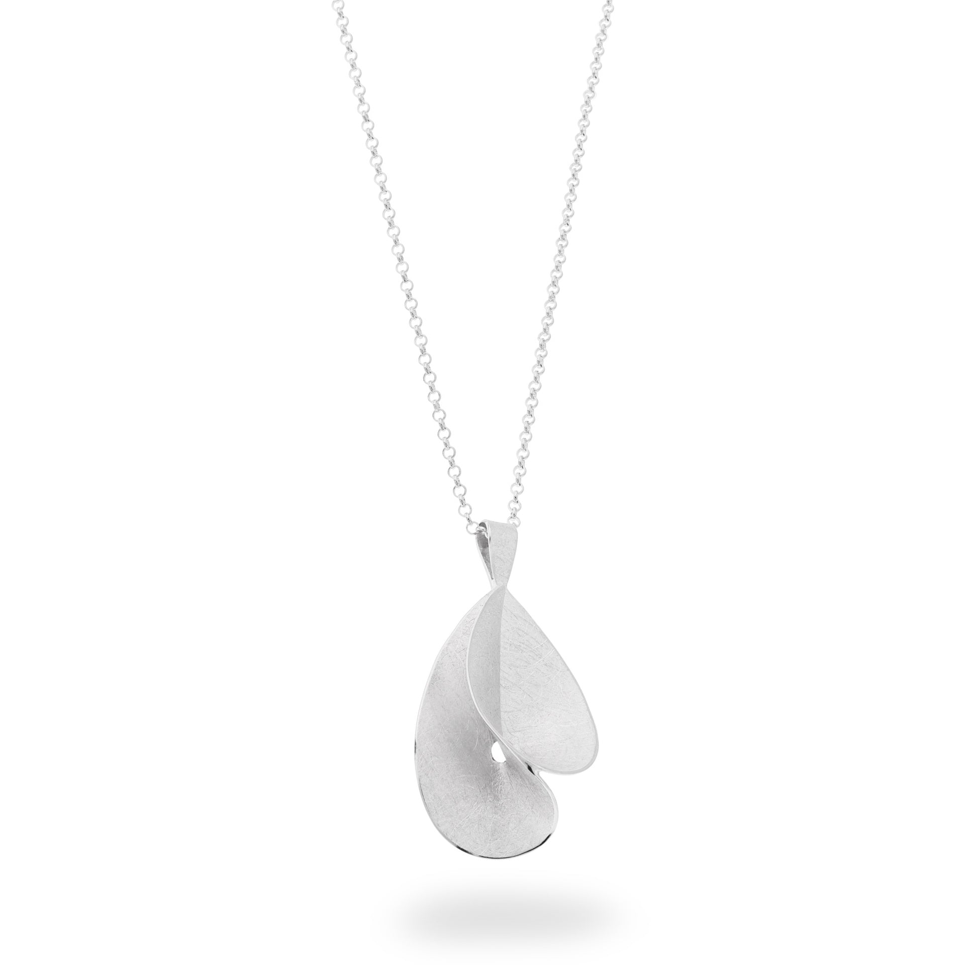 Deco Echo Drop Silver Pendant