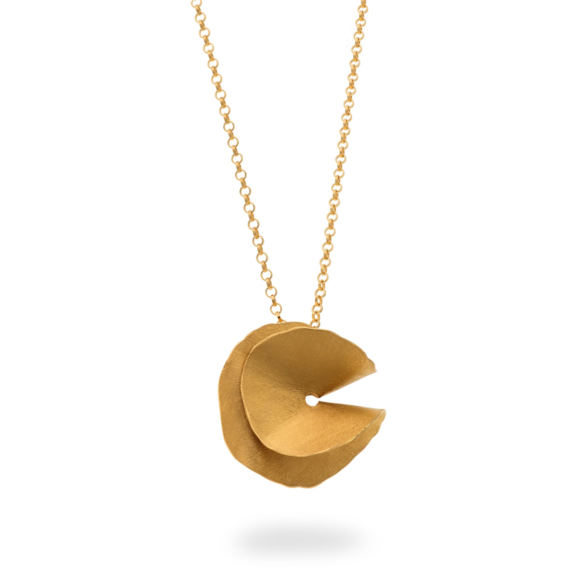 Deco Echo Flamenco Pendant in Gold Plate