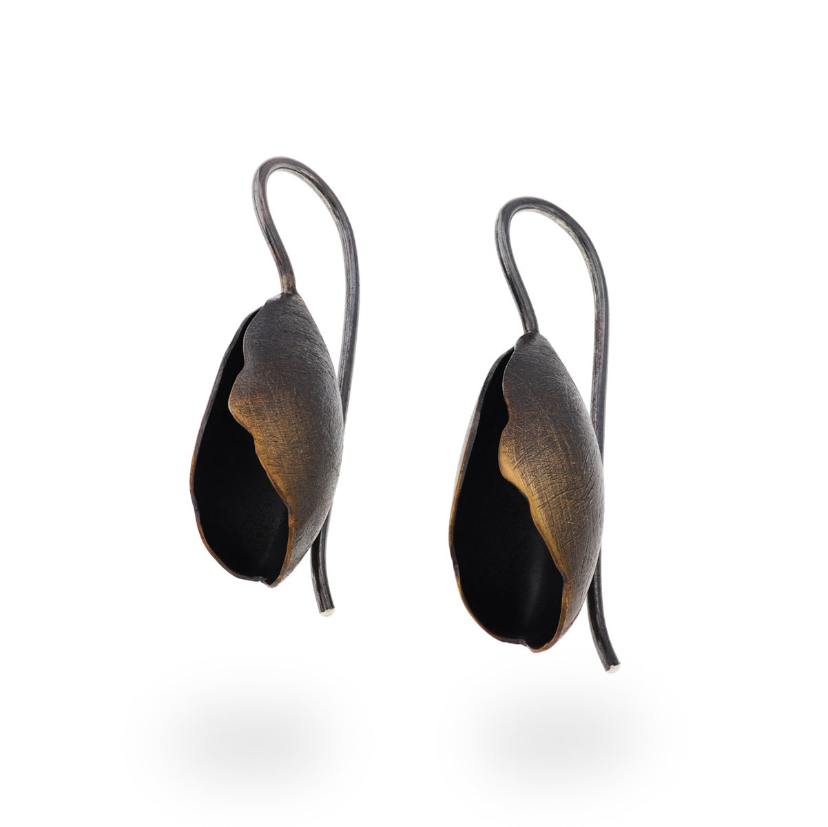 Deco Echo Brown Cocoon Drop Earrings