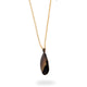 Deco Echo Bronze Cocoon Pendant in Gold Plate