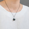 Mizuki Takahashi Tsutsumi Parcel Necklace in Oxidised Silver