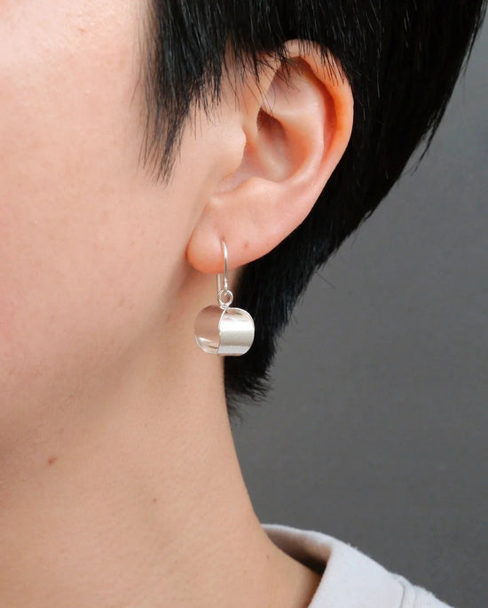 Mizuki Takahashi Silver Tsutsumi Parcel Drop Earrings