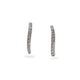 Outlet 18ct White Gold earrings grain set with diamonds