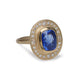 Bespoke - 18ct Yellow Gold Ring Blue Sapphire and Diamonds