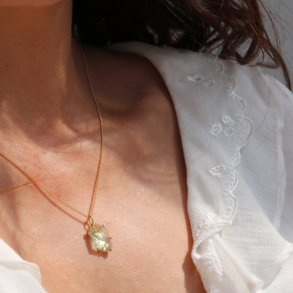 Variance Objects Heliodor Pendant in Yellow & Rose Gold