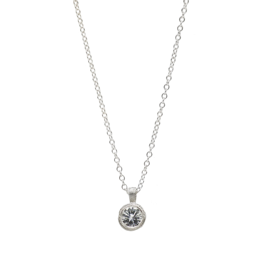 Outlet - Diana Porter White Sapphire Silver Pendant