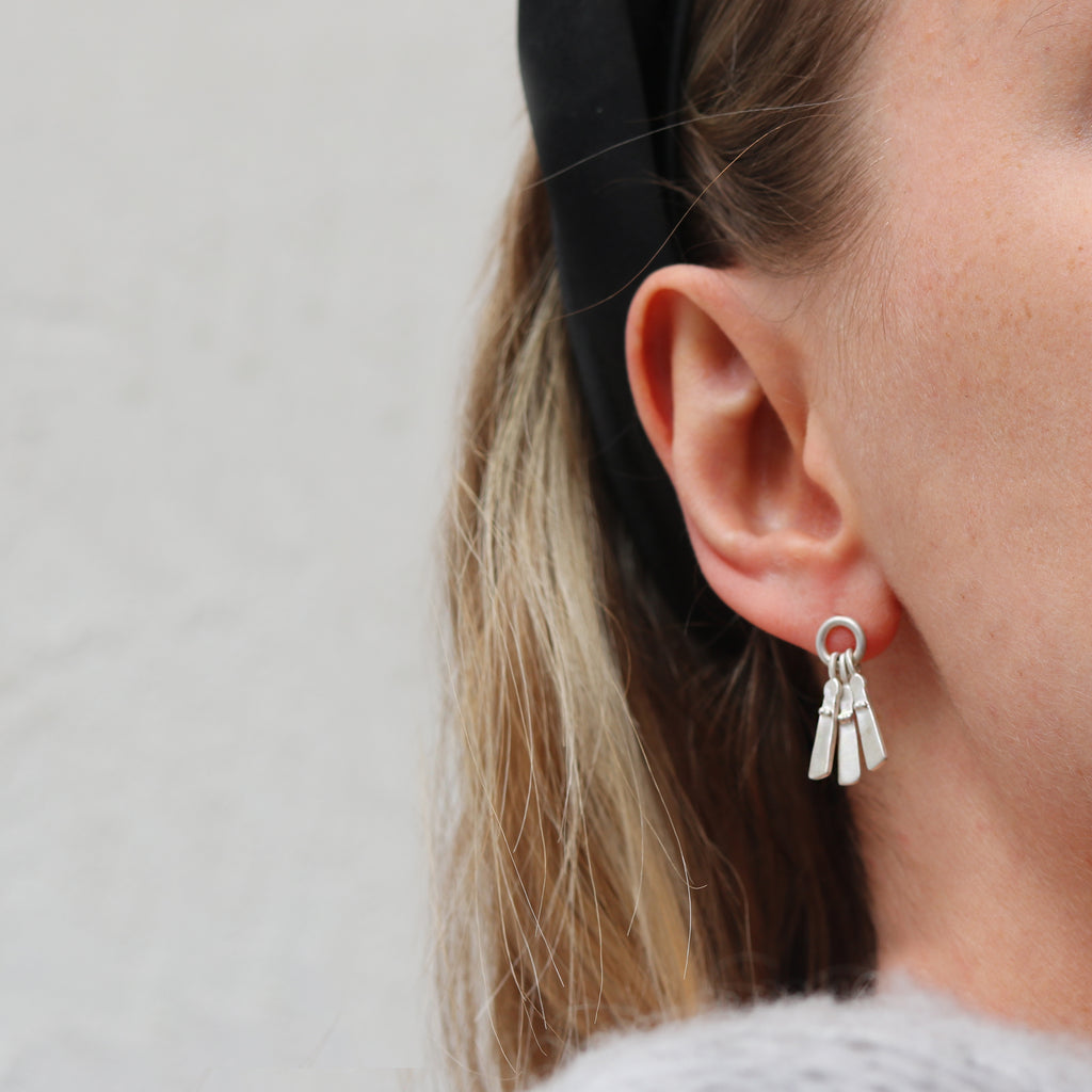 Silver Mini Sibyl Earrings