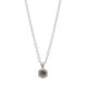 Outlet - Diana Porter Black Rose Cut Hexagonal Diamond Silver Pendant