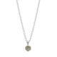 Outlet - Diana Porter Grey Rose Cut Hexagonal Diamond Silver Pendant