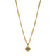 Outlet - Diana Porter Grey Rose Cut Diamond Gold Plated Pendant