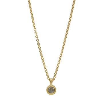 Outlet - Diana Porter Grey Rose Cut Diamond Gold Plated Pendant