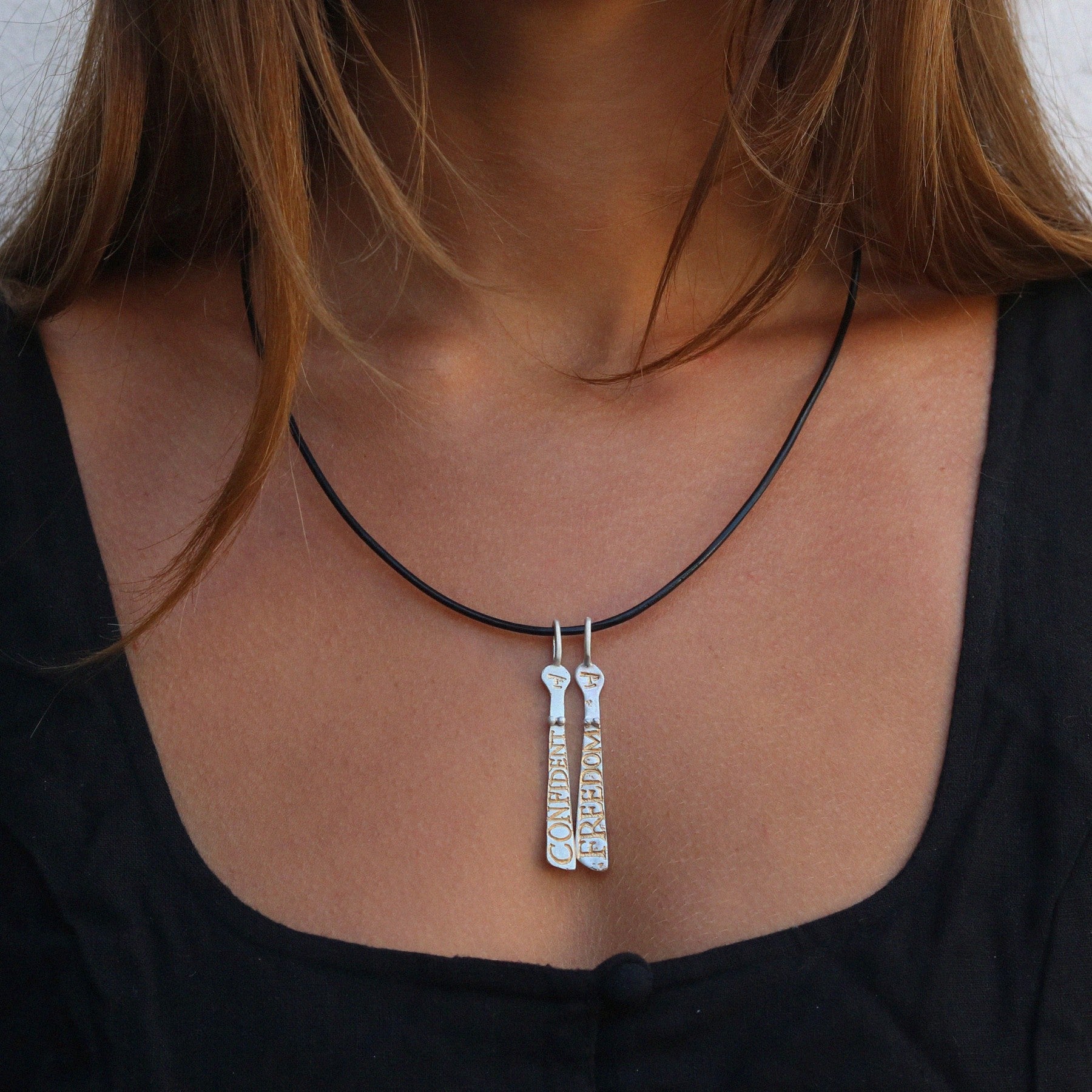 Two Silver Sibyl Necklace